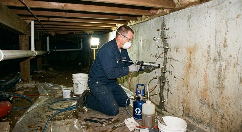 Basement Foundation Repair in Wakefield, RI
