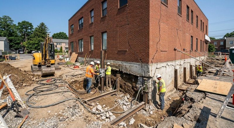 Building Foundation Repair in West Kingston, RI