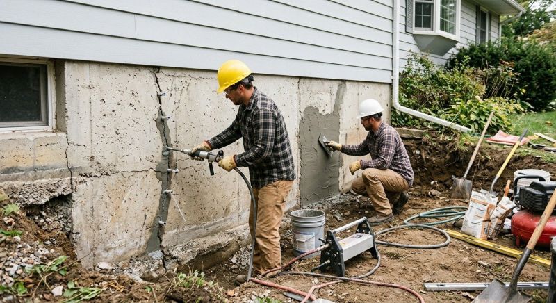 Concrete Foundation Repair in Rochester, MA