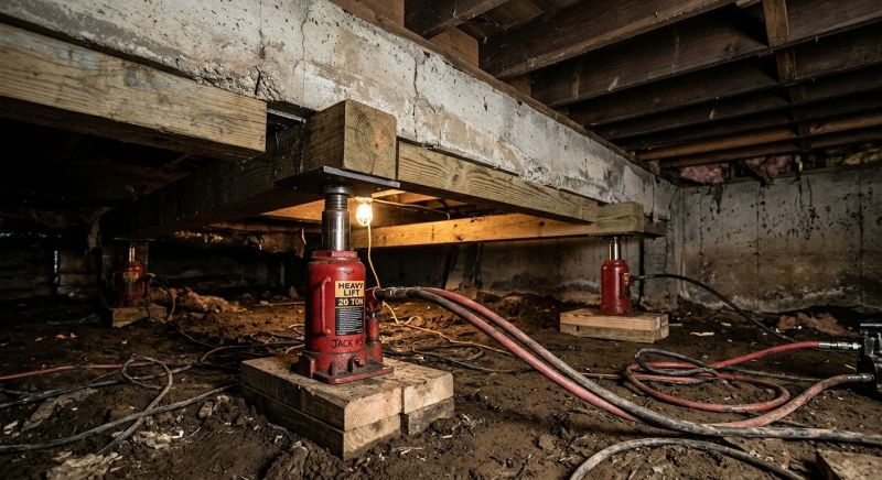Foundation Jacking in East Taunton, MA
