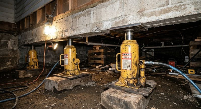Foundation Jacking in Exeter, RI