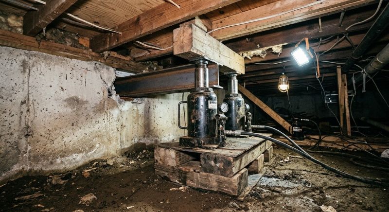 Foundation Jacking in Foster, RI