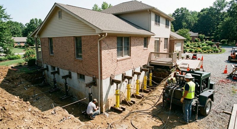 Foundation Jacking in Norton, MA