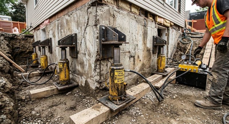 Foundation Jacking in West Warwick, RI
