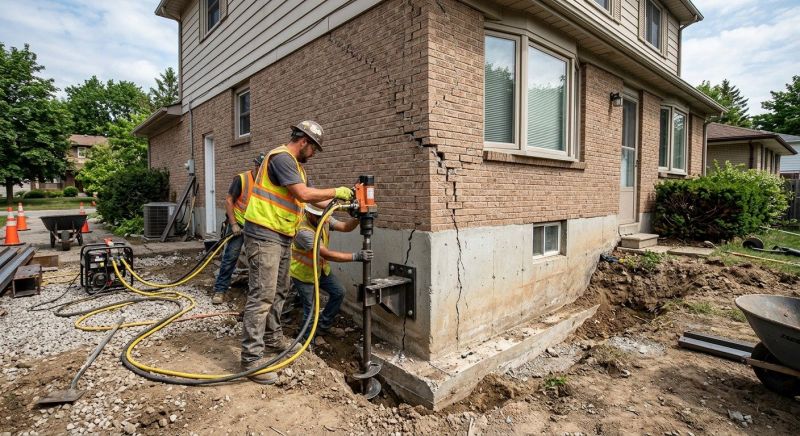 Foundation Lifting in Johnston, RI