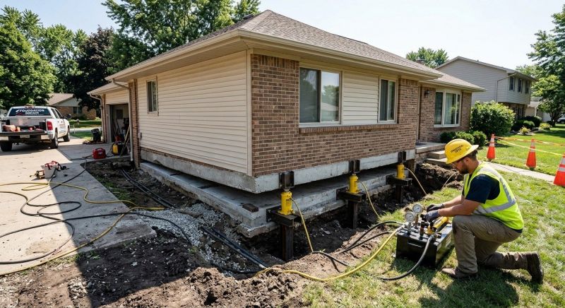 Foundation Lifting in Lakeville, MA