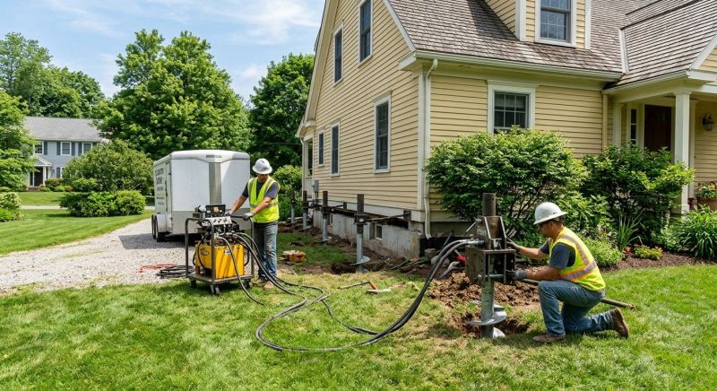 Foundation Lifting in Saunderstown, RI