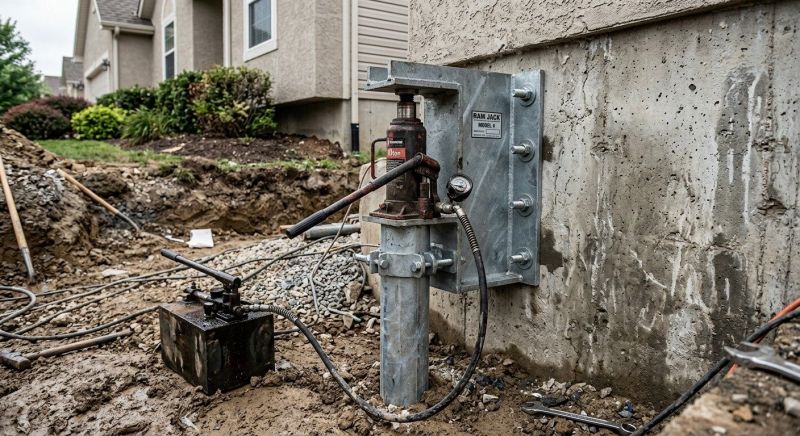 Foundation Pier Leveling in Bristol, RI