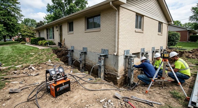 Foundation Pier Leveling in Bristol, RI