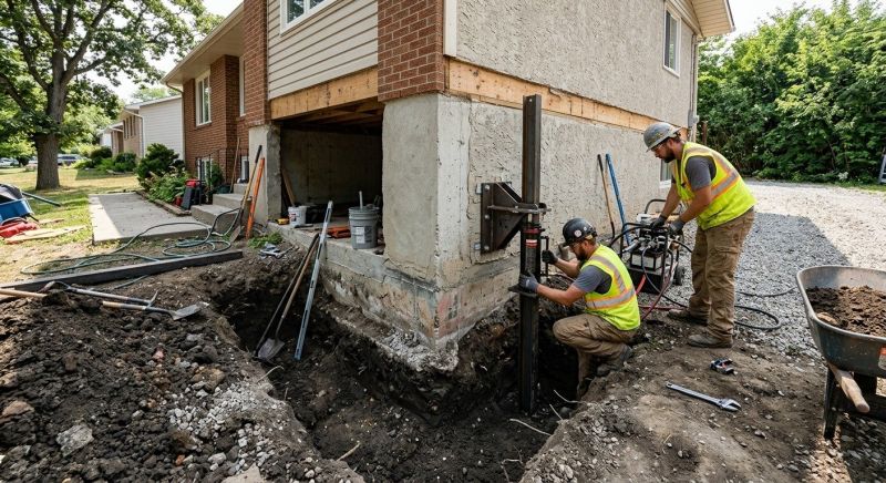 Foundation Pier Repair in Bristol, RI