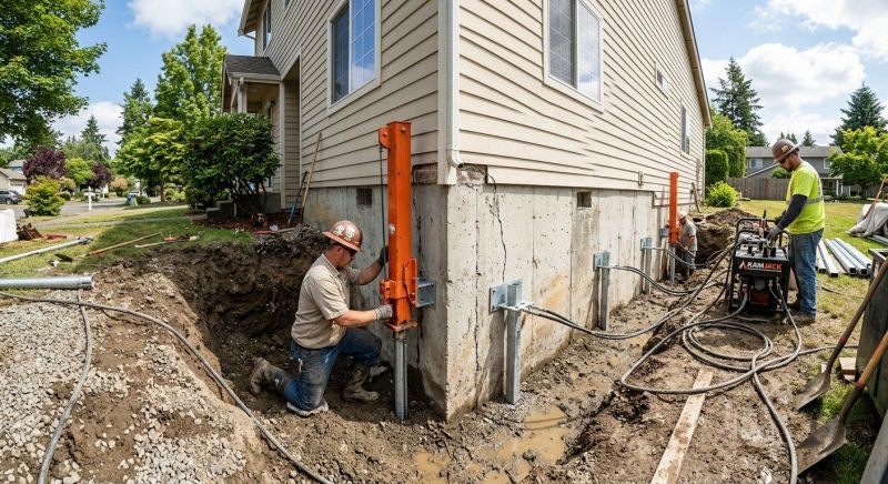Foundation Pier Repair in Bristol, RI