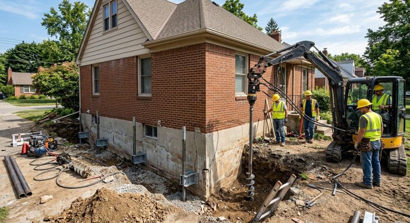 Foundation Stabilizing in Raynham, MA