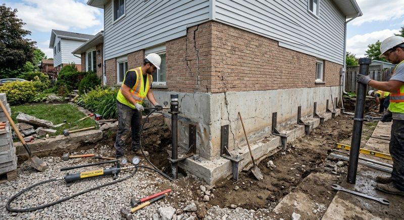 Foundation Stabilizing in Saunderstown, RI