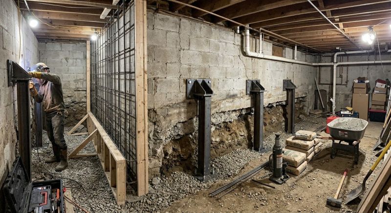 Foundation Stabilizing in Wakefield, RI