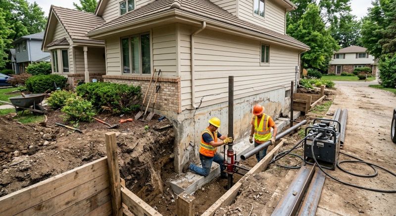 House Foundation Repair in Middleboro, MA