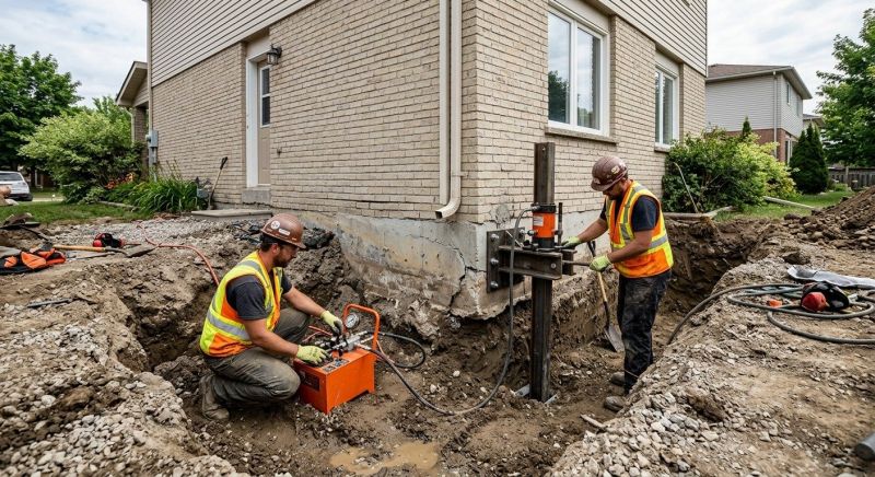 Sinking Foundation Lifting in Bristol, RI