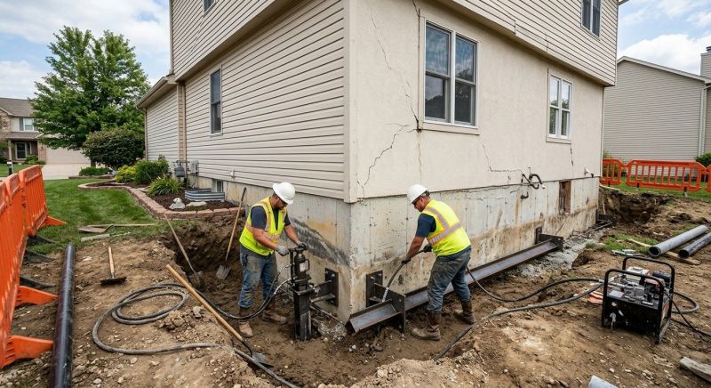 Sinking Foundation Repair in Bristol County, RI