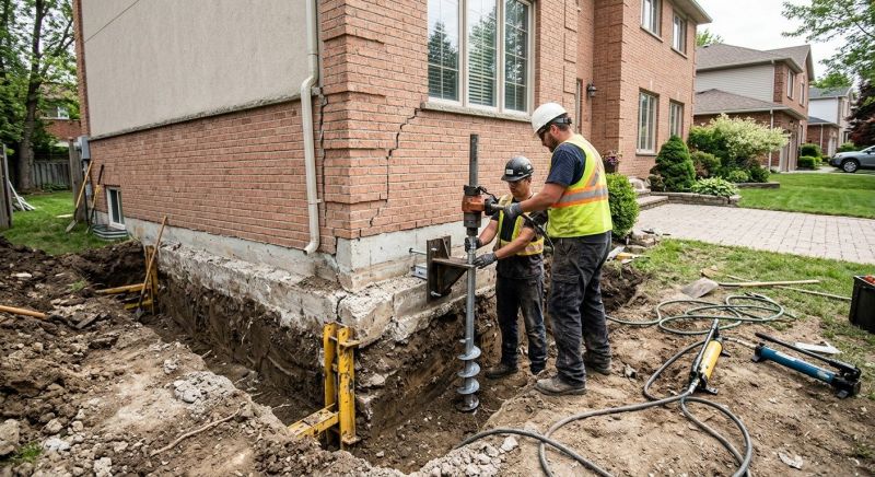 Sinking Foundation Repair in Fairhaven, MA