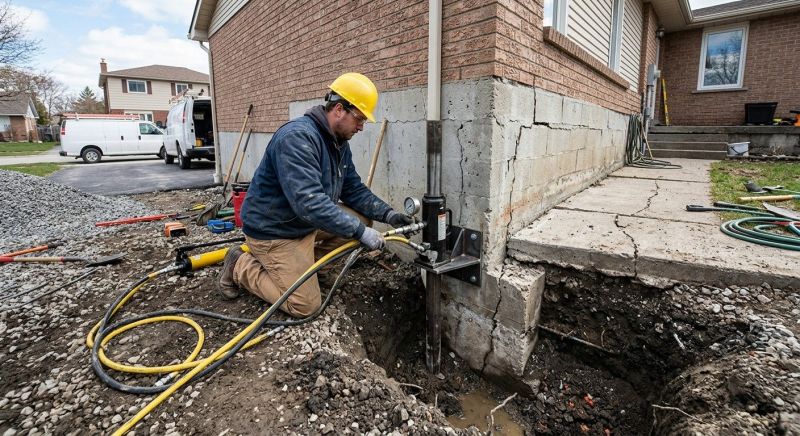 Sinking Foundation Repair in Pawtucket, RI