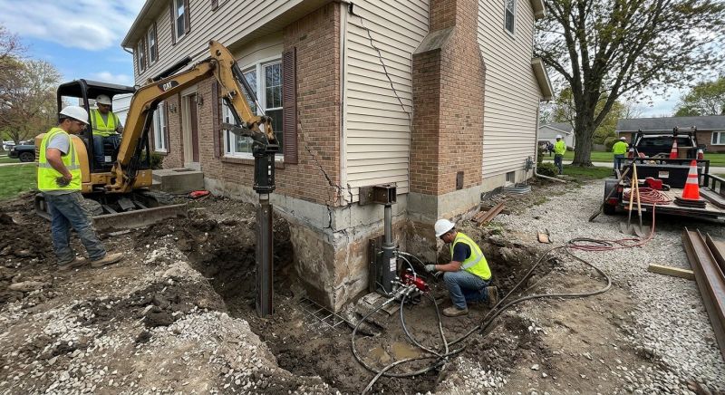 Sinking Foundation Repair in Swansea, MA