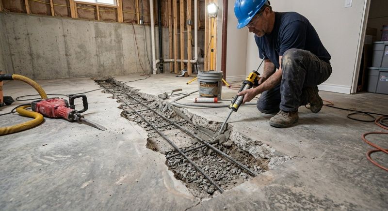 Slab Foundation Repair in Bristol, RI